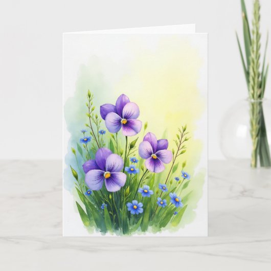 Botanischer Muttertag Ansichtskarte Karte (Vorderseite)