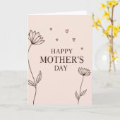 Botanischer Muttertag Bildkarte Karte (Gelbe Blume)
