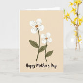 Botanischer Muttertag-Kunstkarte Karte (Gelbe Blume)