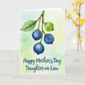 Botanischer Muttertag Obstkarte Karte (Gelbe Blume)