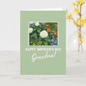 Botanischer Muttertag Oma Karte (Gelbe Blume)
