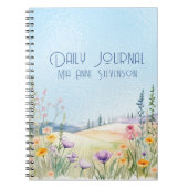 Botanischer Name der Szene angepasst tägliches Jou Notizblock (Vorderseite)