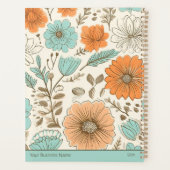 Botanischer Name des Retro Floral Planer (Rückseite)