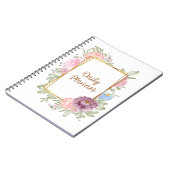 Botanischer nicht datierter Tagesplaner Notizblock (Linke Seite)