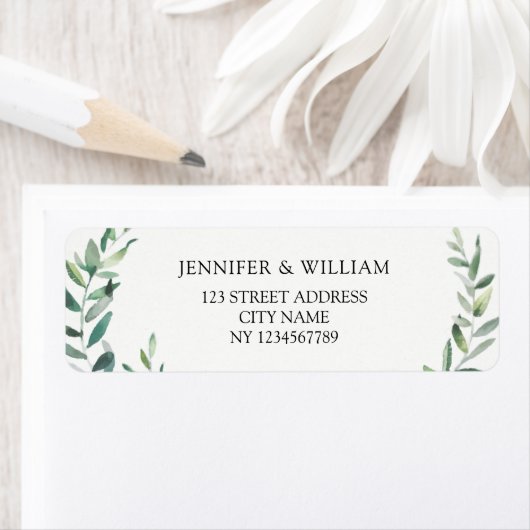 Botanischer Olivenzweig Rücksendeadresse (Insitu)