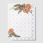 Botanischer Orange Pergament Einladungen (Versetzt (Einladung))