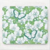Botanischer Orchideengarten mit Schmetterlingen in Mousepad (Vorne)