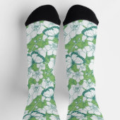Botanischer Orchideengarten mit Schmetterlingen in Socken (Oben)