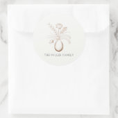 Botanischer Ostersonder-Rundsticker Runder Aufkleber (Tasche)