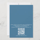 Botanischer Ozean Seestern Eleganter QR-Code Hochz Einladung (Rückseite)