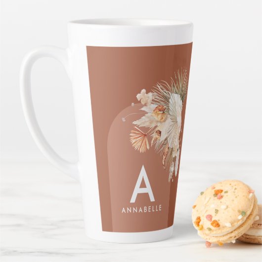 Botanischer Palmblättergras cof Milchtasse (Beispiel)