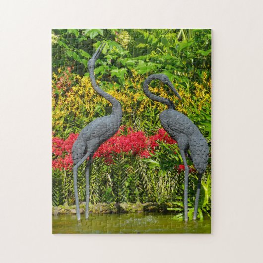 Botanischer Park Singapur . Puzzle (Vertikal)