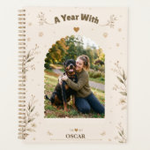Botanischer Personalisierter Hund Foto Einfach Be Planer (Vorderseite)
