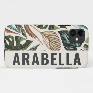 Botanischer personalisierter Name des tropischen B Case-Mate iPhone Hülle