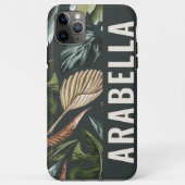 Botanischer personalisierter Name des tropischen B Case-Mate iPhone Hülle (Rückseite)