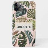 Botanischer personalisierter Name des tropischen B Case-Mate iPhone Hülle (Rückseite)