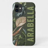 Botanischer personalisierter Name des tropischen B Case-Mate iPhone Hülle (Rückseite)