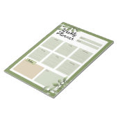 Botanischer Planer Notizblock (angewinkelt)