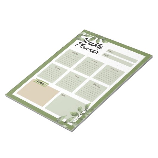 Botanischer Planer Notizblock (angewinkelt)