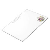 Botanischer Pollinator-Garten Großes Notizbuch Notizblock (angewinkelt)