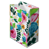 Botanischer Pop Mittlere Geschenktüte (Rückseite Schrägansicht)