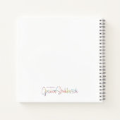 Botanischer Pop Notizblock (Rückseite)