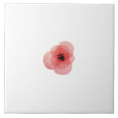 Botanischer Poppy Fliese (Vorderseite)