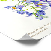 Botanischer Poster-Druck von Solanum jasminoid Poster (Ecke)