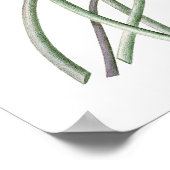 Botanischer PREMIUM-QUALITÄTSdruck für Seerosen Poster (Ecke)