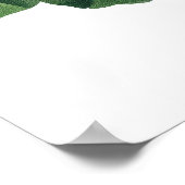 Botanischer PREMIUM-QUALITÄTSDruck von nasturtium Poster (Ecke)