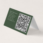 Botanischer QR-Code: Falsche Visitenkarte Visitenkarten (Rückseite)
