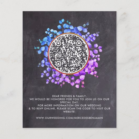 Botanischer QR-Kodex - Foto für Schiefer Save the (Rückseite)