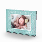 Botanischer Rahmen | Baby Fotoblock (Rechts)