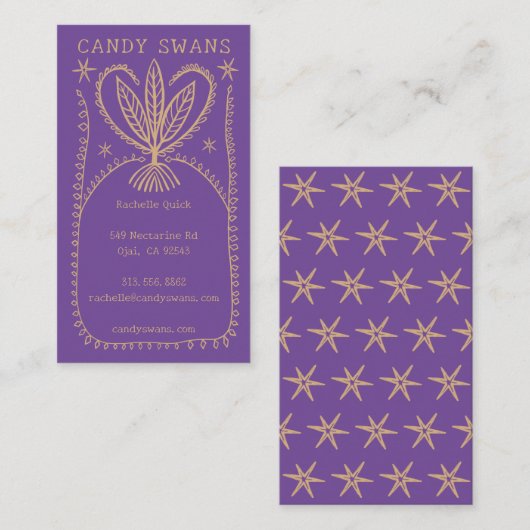 Botanischer Rahmen, einzigartig Boho Custom Visitenkarte (Vorne/Hinten)