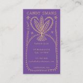 Botanischer Rahmen, einzigartig Boho Custom Visitenkarte (Vorderseite)