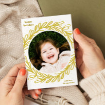 Botanischer Rahmen für weißes und gelbes Foto