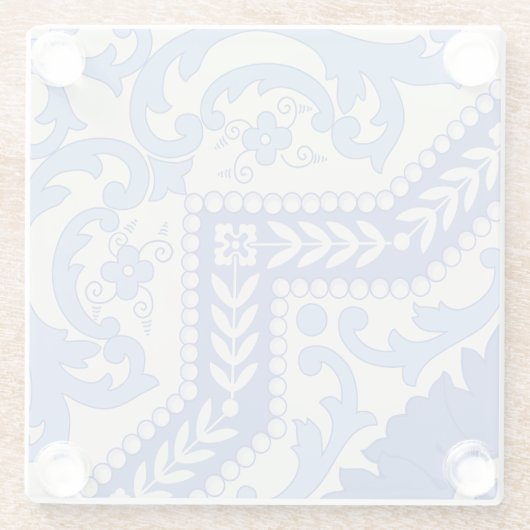 Botanischer Rahmen Glasuntersetzer (Rückseite)