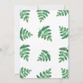 Botanischer Rahmen Hochzeit Einladung_Schnee Einladung (Rückseite)