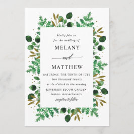 Botanischer Rahmen Hochzeit Einladung_Schnee Einladung
