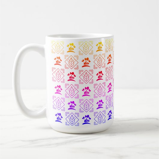Botanischer Regenbogen Kaffeetasse (Links)