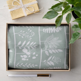Botanischer Rhythmus Botanische Silhouetten Sanfte Seidenpapier
