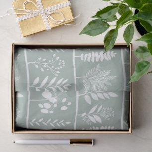 Botanischer Rhythmus Botanische Silhouetten Sanfte Seidenpapier