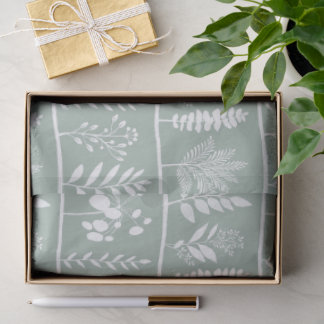 Botanischer Rhythmus Botanische Silhouetten Sanfte Seidenpapier