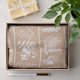 Botanischer Rhythmus Botanische Silhouetten Sanfte Seidenpapier