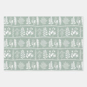 Botanischer Rhythmus Botanische Silhouetten Set Geschenkpapier Set (Vorderseite 2)