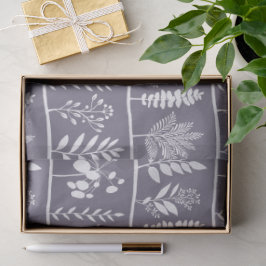 Botanischer Rhythmus Botanische Silhouetten Stumme Seidenpapier