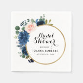 Botanischer Rosenrosse Serviette (Vorderseite)