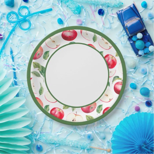 Botanischer Rotappel-Orchard-Papierplatte Pappteller (Party)
