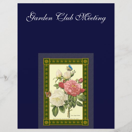 Botanischer Roter Flyer (Hinten)