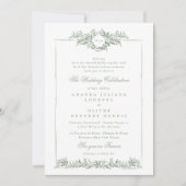 Botanischer Salbei Einladung (Vorderseite)